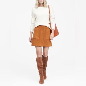 Banana Republic Authentic Suede Mini Skirt